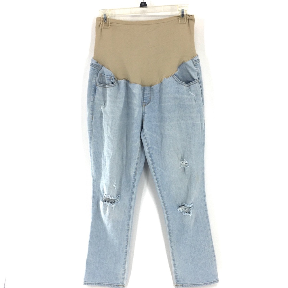 Old Navy Maternity Distressed Jeans Light